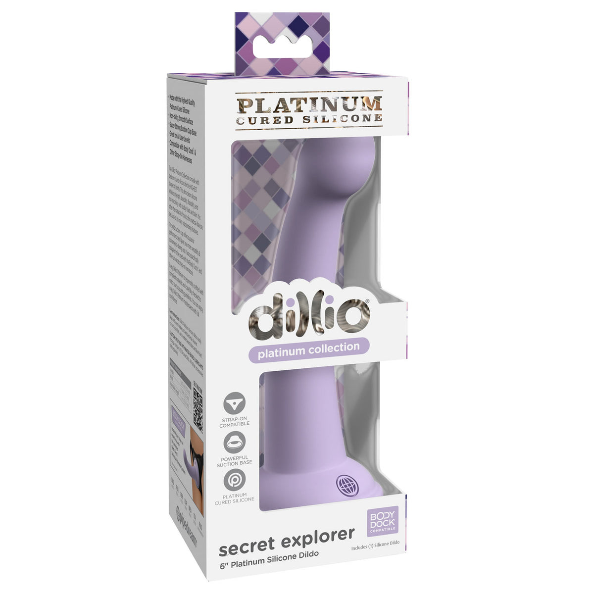 Dillio Platinum Secret Explorer Dildo med Sugekop