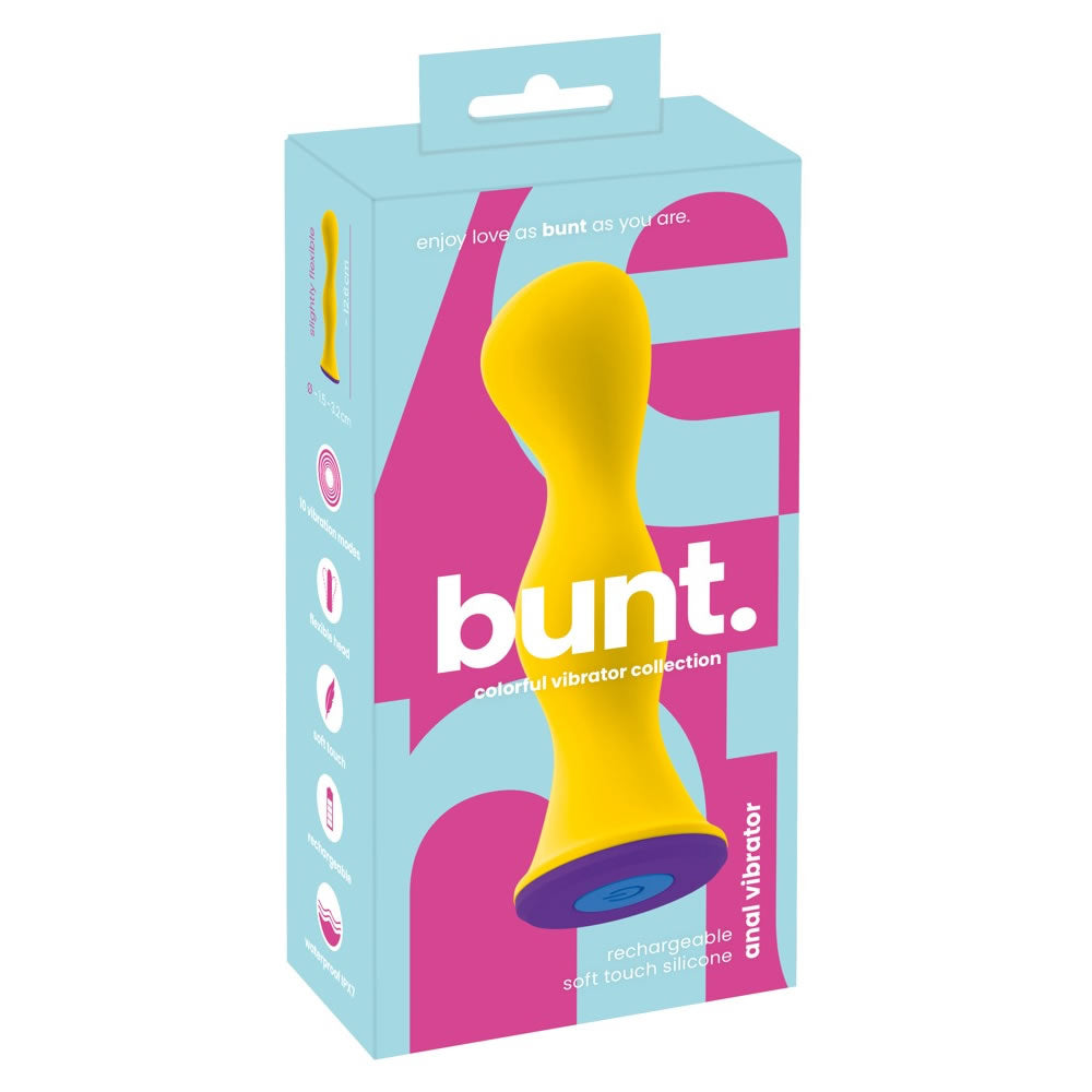 Bunt Silikone Anal Vibrator