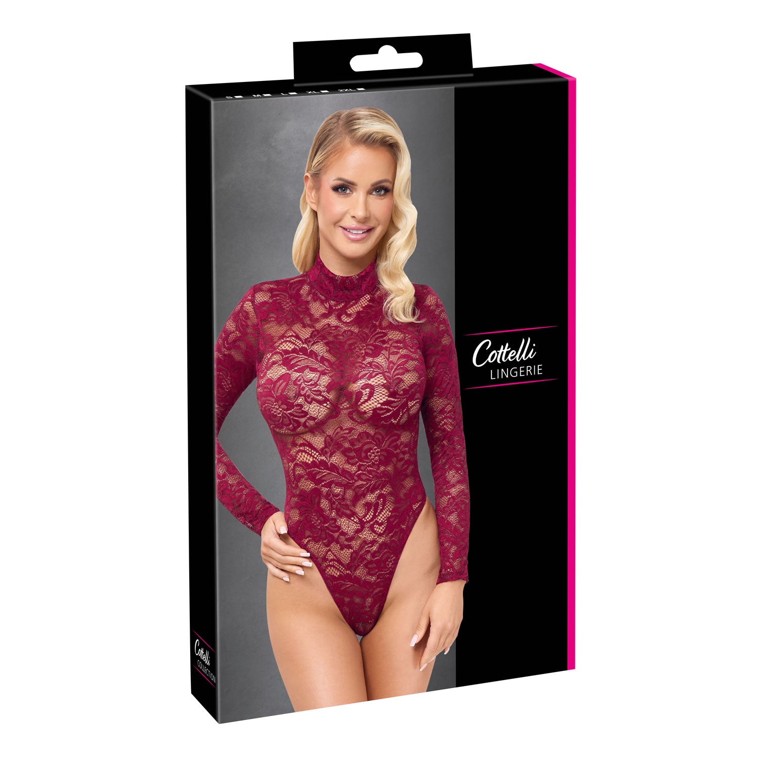 Blonde Body i Bordeaux med Lange Ærmer