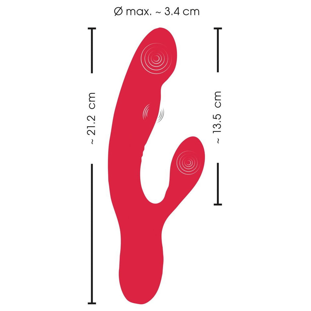 Sweet Smile Thumbing Rabbit Vibrator med Dunke Funktion