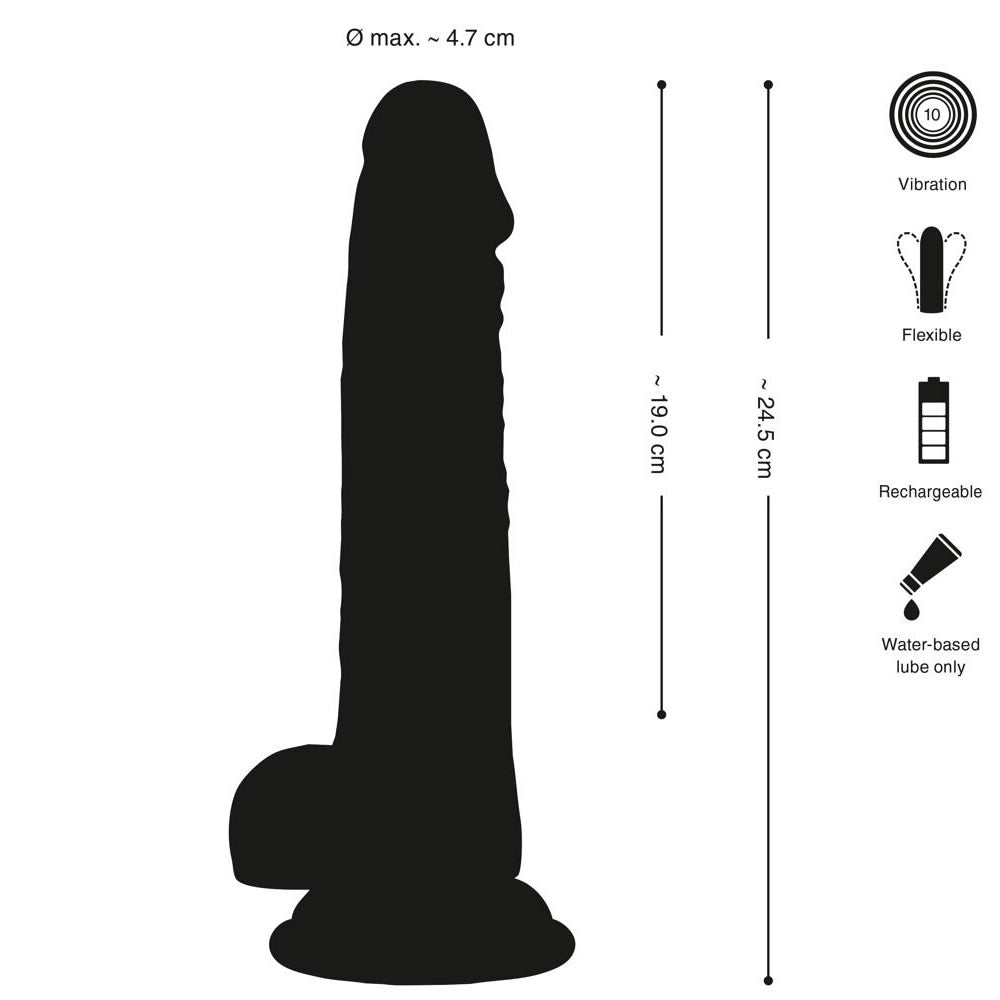 Crystal Clear Vibrator med Sugekop