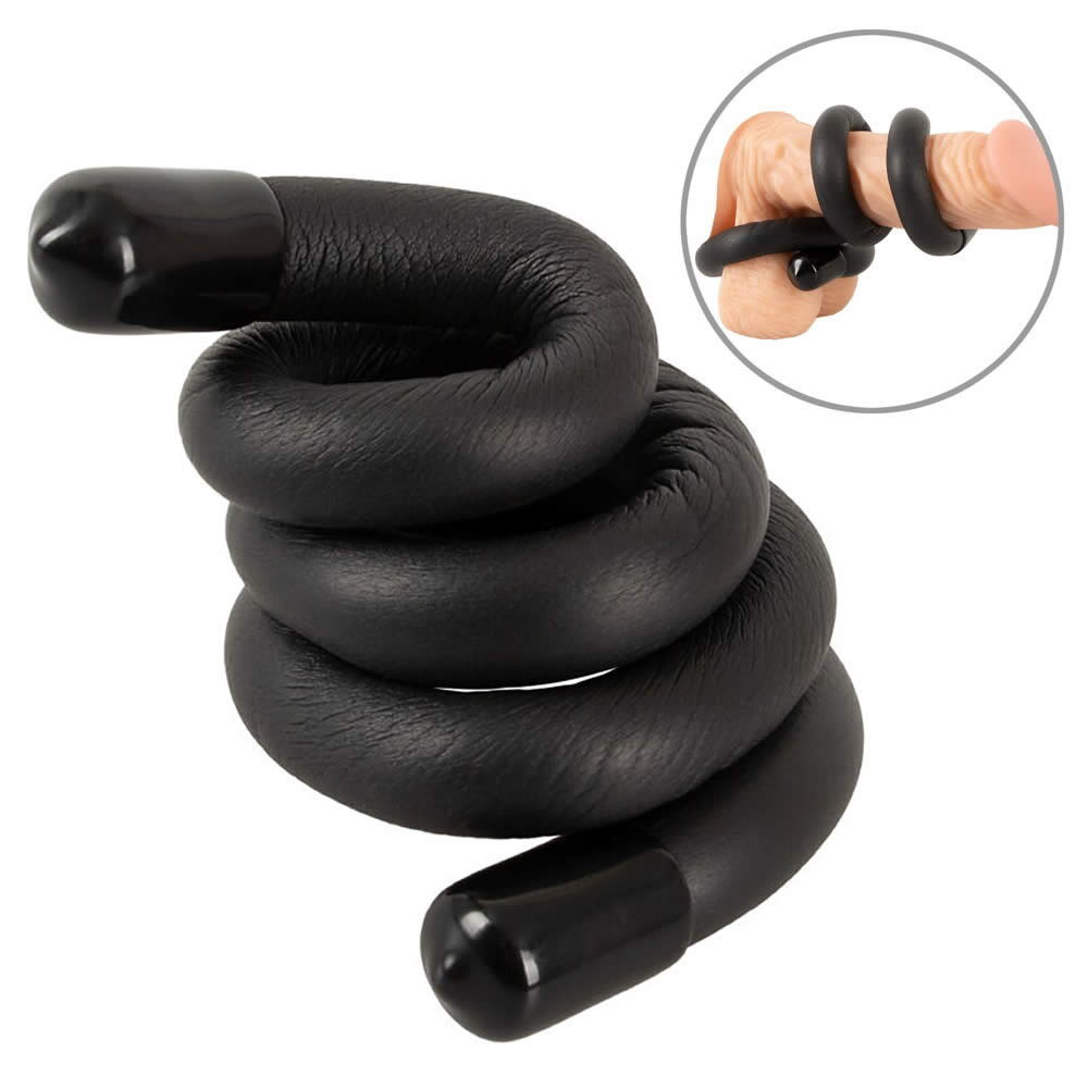 Bad Kitty bendable cock & ball penisring