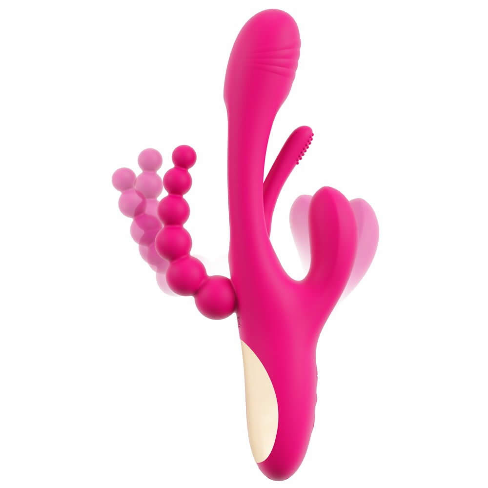 Sweet Smile Triple Vibrator med Flicking Tongue