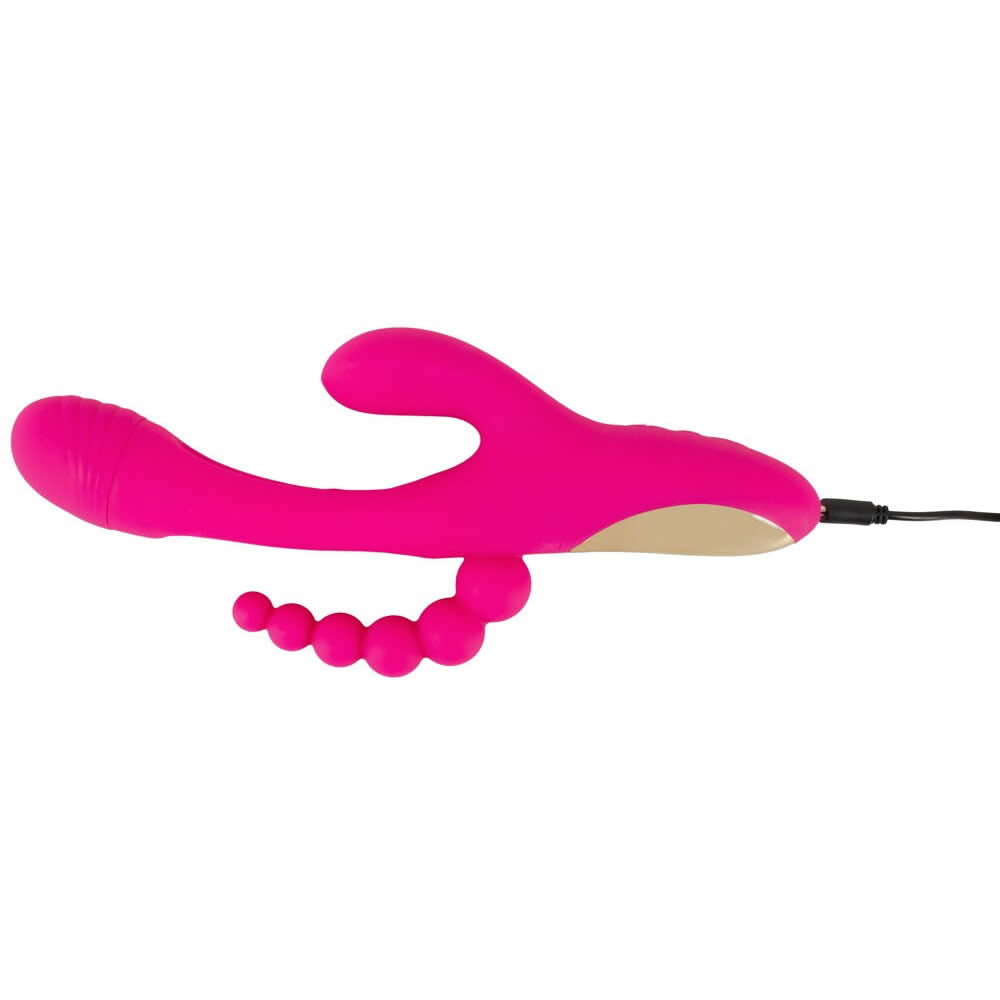 Sweet Smile Triple Vibrator med Flicking Tongue