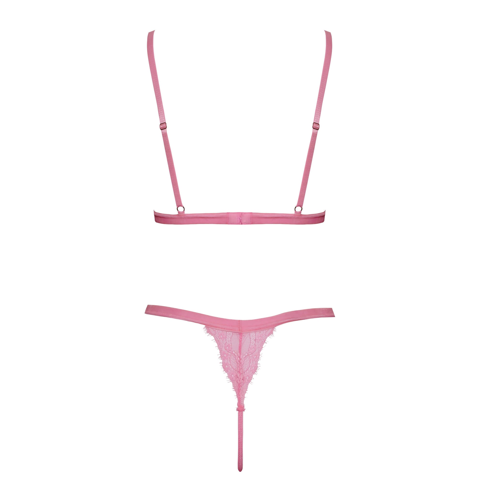 Fantasy Blonde BH & G-Streng i Pink