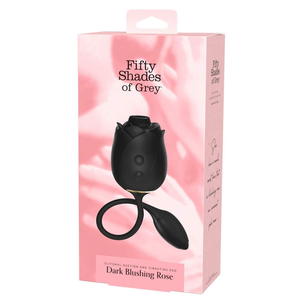 Fifty Shades Dark Blushing Rose Lufttryksvibrator & Vibrator Æg