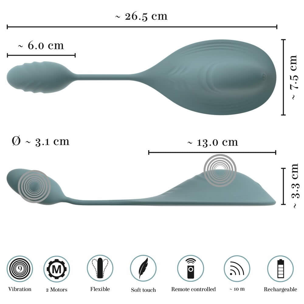Vibepad Mini Klitoris Stimulator med Vaginal & Anal Bullet Vibrator