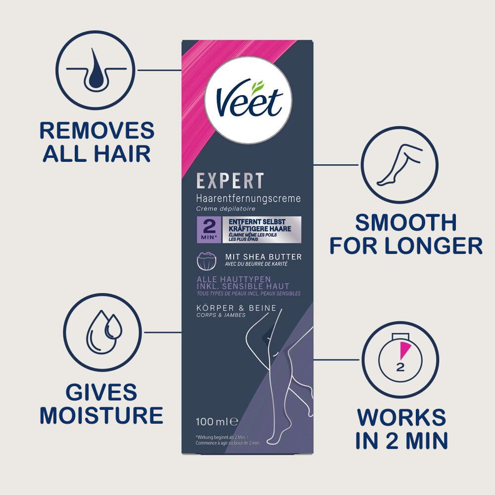 Veet EXPERT Hårfjerningscreme - 100 ml
