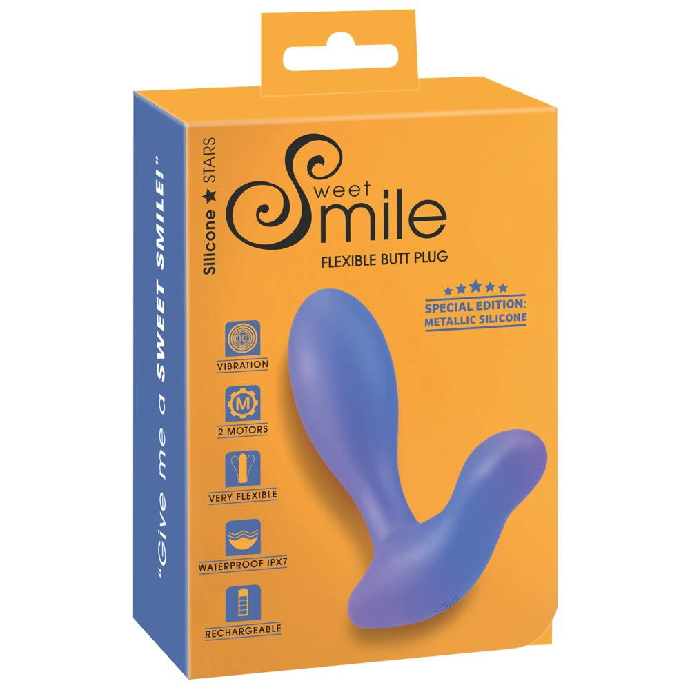 Sweet Smile Flexible Anal Plug med Dual Stimulation