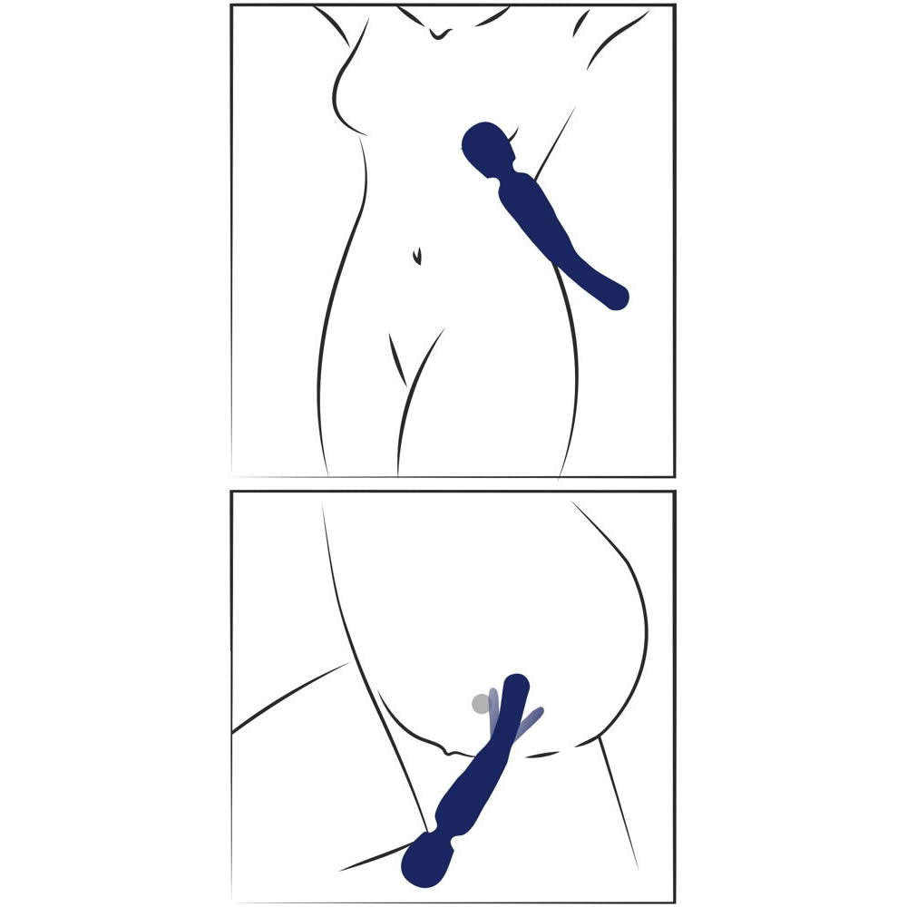 Sweet Smile 2i1 Wand Massagestav med Flicking Tongue