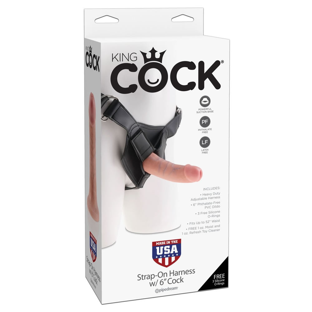King Cock Strap-On Dildo med Harness