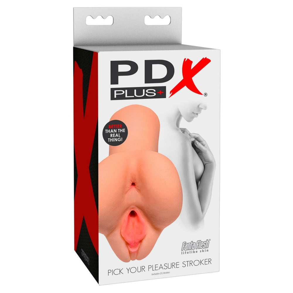 PDX Plus Pick Your Pleasure Stroker Vagina & Anal Masturbator