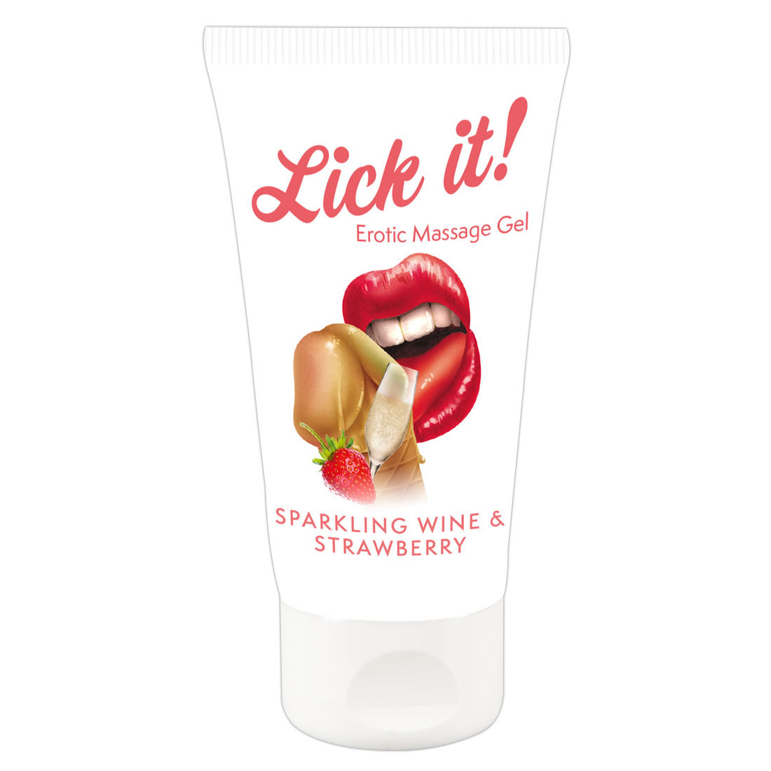 Lick-it Jordbær & Champagne Massage Olie