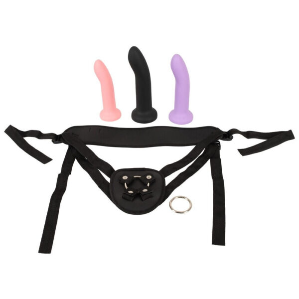 Strap-On Collection Sæt med 3 Dildoer & Harness