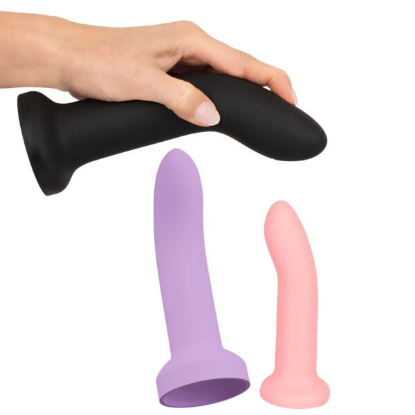 Strap-On Collection Sæt med 3 Dildoer & Harness