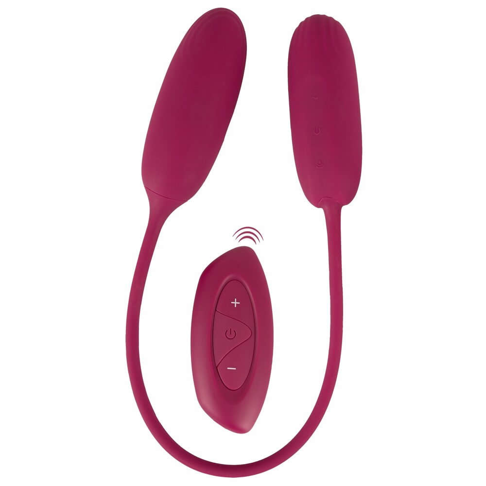 Sweet Smile Shaking & Vibrating Trådløs Duo Vibrator Æg