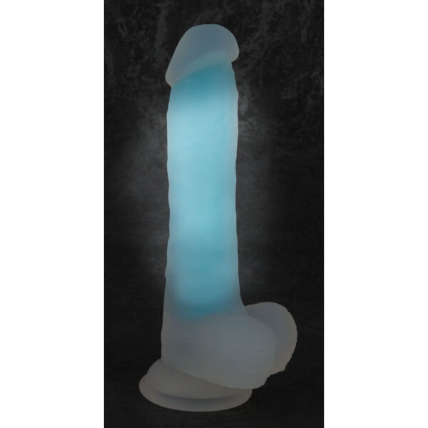 Selvlysende Glow in the Dark Dildo med Sugekop